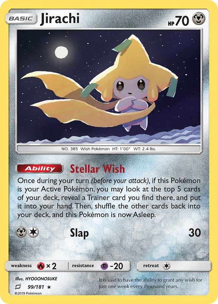 Team Up Jirachi [Holo] Pokémon card